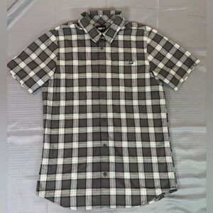 FOX Racing Plaid Button Up Shirt | Short Sleeve | Men’s Small